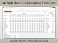 AirBnB Rental Income Statement, Google Sheets Spreadsheet, Track Monthly and Annual Income and Expenses for your Rental Company!