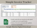 Small Business Invoice Tracker Spreadsheet, Google Sheets Template, Easily track all of your outstanding invoices in one place.