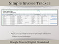 Small Business Invoice Tracker Spreadsheet, Google Sheets Template, Easily track all of your outstanding invoices in one place.