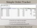 Small Business Order Tracker Spreadsheet, Excel Template, Easily track all of your orders in one place.