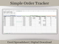 Small Business Order Tracker Spreadsheet, Excel Template, Easily track all of your orders in one place.