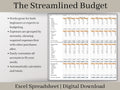 Monthly Digital Budget Planner Spreadsheet, Excel Template, Easy to use income and expense tracker with bank reconciliation tool..