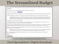 Monthly Digital Budget Planner Spreadsheet, Excel Template, Easy to use income and expense tracker with bank reconciliation tool..