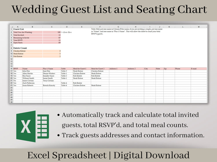 excel seating chart template