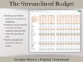 Simple Monthly Budget Spreadsheet, Google Sheets Template, Easy to use income and expense tracker. The perfect savings planner for you.