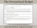 Monthly Digital Budget Planner Spreadsheet, Excel Template, Easy to use income and expense tracker. The perfect savings planner for you.