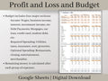 Profit and Loss and Monthly Budget Spreadsheet. Google Sheets. Track your business and personal income and expenses in one spreadsheet.