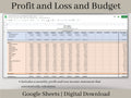 Profit and Loss and Monthly Budget Spreadsheet. Google Sheets. Track your business and personal income and expenses in one spreadsheet.