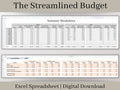 Monthly Digital Budget Planner Spreadsheet, Excel Template, Easy to use income and expense tracker. The perfect savings planner for you.