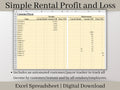 Rental Income Statement Spreadsheet and customer and payor tracker, excel landlord template, Rental Profit and Loss, Great for Airbnb/Vrbo.