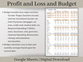 Profit and Loss and Monthly Budget Spreadsheet. Google Sheets. Track your business and personal income and expenses in one spreadsheet.