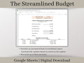 Profit and Loss and Monthly Budget Spreadsheet, Google Sheets, track all income and expenses in one template, bank reconciliation tool.