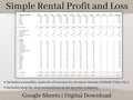 Rental Income Statement Spreadsheet and bank reconciliation tool, Google Sheets Template , Landlord Profit and Loss, Great for Airbnb / Vrbo