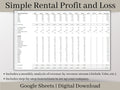 Rental Income Statement Spreadsheet & Revenue Stream Tracker, Google Sheets Template , Landlord Profit and Loss, Great for Airbnb / Vrbo