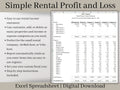 Rental Income Statement Spreadsheet & Revenue Stream Tracker, Excel Template , Landlord Profit and Loss, Great for Airbnb and Vrbo