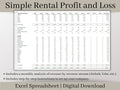 Rental Income Statement Spreadsheet and bank reconciliation tool, Excel Template , Landlord Profit and Loss, Great for Airbnb and Vrbo