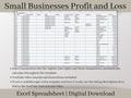 Small Business Bookkeeping Template | Profit and Loss Excel Spreadsheet | Income and Expense Tracker | Sales Tracker and Business Budget