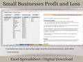 Small Business Bookkeeping Template | Profit and Loss Excel Spreadsheet | Income and Expense Tracker | Sales Tracker and Bank Rec Tool