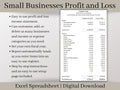 Small Business Bookkeeping Template | Profit and Loss Excel Spreadsheet | Income and Expense Tracker | Sales Tracker and Bank Rec Tool