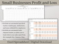 Small Business Bookkeeping Template | Profit and Loss Excel Spreadsheet | Income and Expense Tracker | Sales Tracker and Business Budget