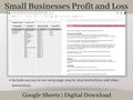 Small Business Bookkeeping Template | Profit and Loss Google Sheets Spreadsheet | Income Expense Tracker | Sales Tracker & Business Budget