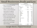 Small Business Bookkeeping Template | Profit and Loss Google Sheets Spreadsheet | Income Expense Tracker | Sales Tracker & Business Budget