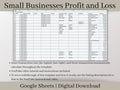 Small Business Bookkeeping Template | Profit and Loss Google Sheets Spreadsheet | Income Expense Tracker | Sales Tracker & Business Budget