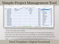 Streamlined Profit & Loss and Project Management Gantt Chart Template: Optimize Office Tasks and Track Project Timelines. Excel Download.