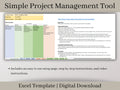 Streamlined Profit & Loss and Project Management Gantt Chart Template: Optimize Office Tasks and Track Project Timelines. Excel Download.