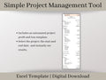 Integrated Profit & Loss and Project Management Template: Simplify Your Finances and Achieve Project Success. Excel Digital Download