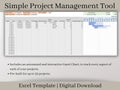 Streamlined Profit & Loss and Project Management Gantt Chart Template: Optimize Office Tasks and Track Project Timelines. Excel Download.