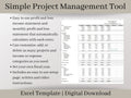 All-in-One Project Management Template: Expense Tracker, Gantt Chart, Budgeting, and Profit & Loss. Excel Spreadsheet Template