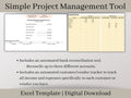 Efficient Business Management Toolkit: Profit & Loss, Project Planning, and Financial Tracking Excel Template, Instant Digital Download