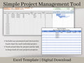 All-in-One Project Management Template: Expense Tracker, Gantt Chart, Budgeting, and Profit & Loss. Excel Spreadsheet Template