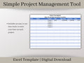 Efficient Business Management Toolkit: Profit & Loss, Project Planning, and Financial Tracking Excel Template, Instant Digital Download