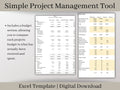 Efficient Business Management Toolkit: Profit & Loss, Project Planning, and Financial Tracking Excel Template, Instant Digital Download