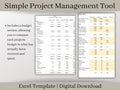 Integrated Business Success Toolkit: Profit & Loss, Project Management, and Easy Bookkeeping Excel Template