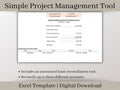 Streamlined Profit & Loss and Project Management Gantt Chart Template: Optimize Office Tasks and Track Project Timelines. Excel Download.