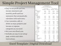 All-in-One Project Management Template: Expense Tracker, Gantt Chart, Budgeting, and Profit & Loss. Excel Spreadsheet Template