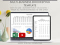 Multi-Business Profit and Loss Spreadsheet, Excel Small Business Template, Perfect income and expense tracker for multiple businesses.