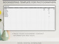 Simple Bookkeeping Template For Photographers, Excel Template, Track your Income and Expenses for all of your projects in minutes.