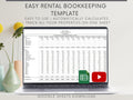 Rental Income Statement Spreadsheet and bank reconciliation tool, Google Sheets Template , Landlord Profit and Loss, Great for Airbnb / Vrbo